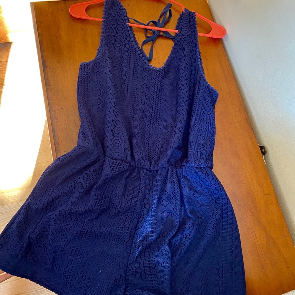 Navy blue romper